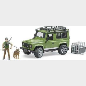 Bruder - Land Rover Defender Med Skovfoged Og Hund
