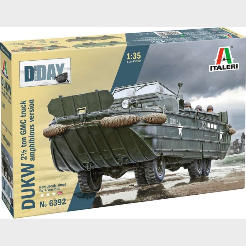 Italeri - D-day - Dukw Amphibious Truck Byggest - 1:35 - 6392s