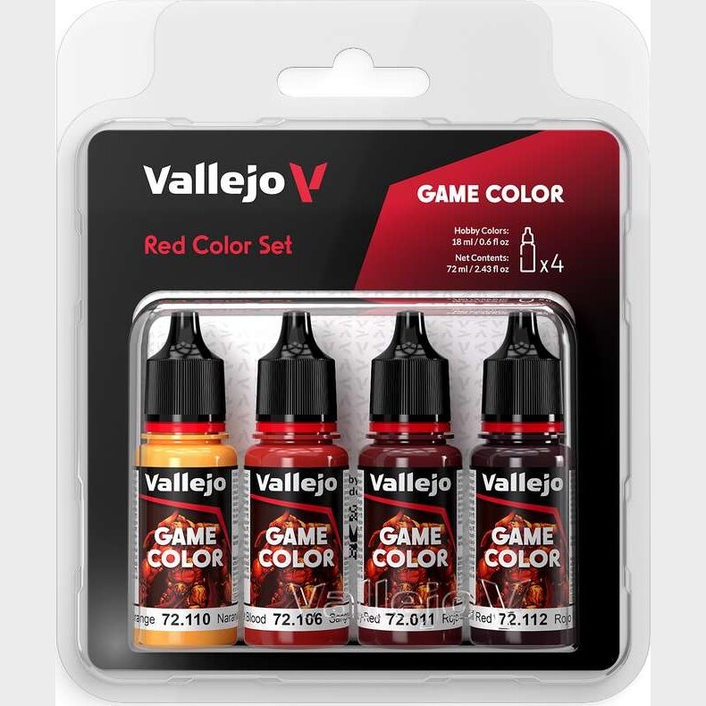 Vallejo - Game Color - Red Color Set - 4x18 Ml