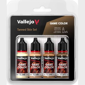 Vallejo - Game Color - Tanned Skin Set - 4x18 Ml - 72380