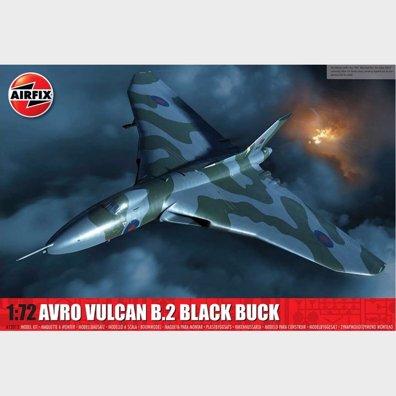 Airfix - Avro Vulcan B.2 Black Buck Byggest - 1:72 - A12013