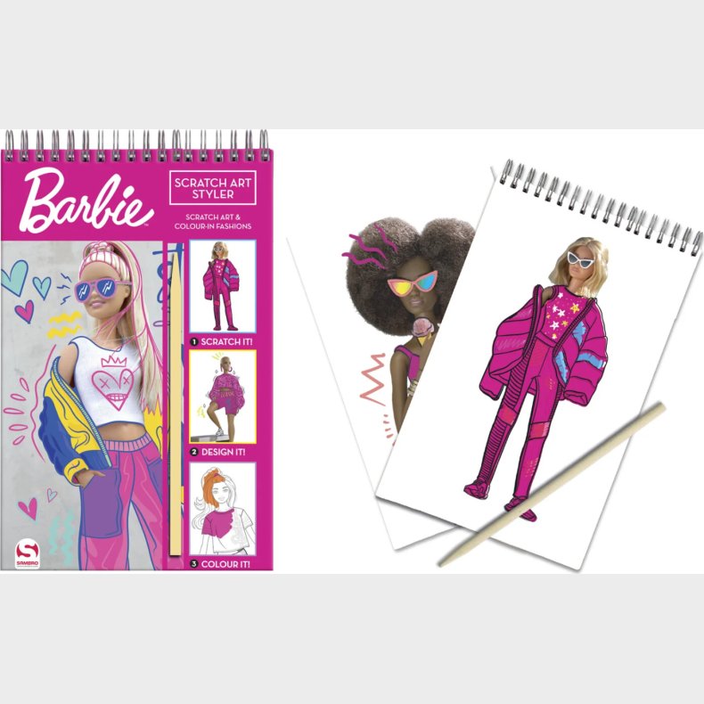 Barbie Fashion Scratch Bog - Diverse - Bog