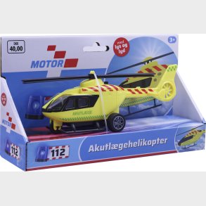 Legetjs Akutlge Helikopter Med Lys Og Lyd - 20 Cm