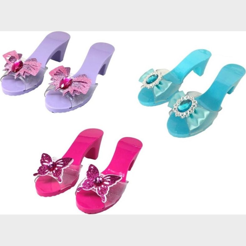 Prinsesse Sko Til Brn - Glimmer - 3-5 r - Assorteret