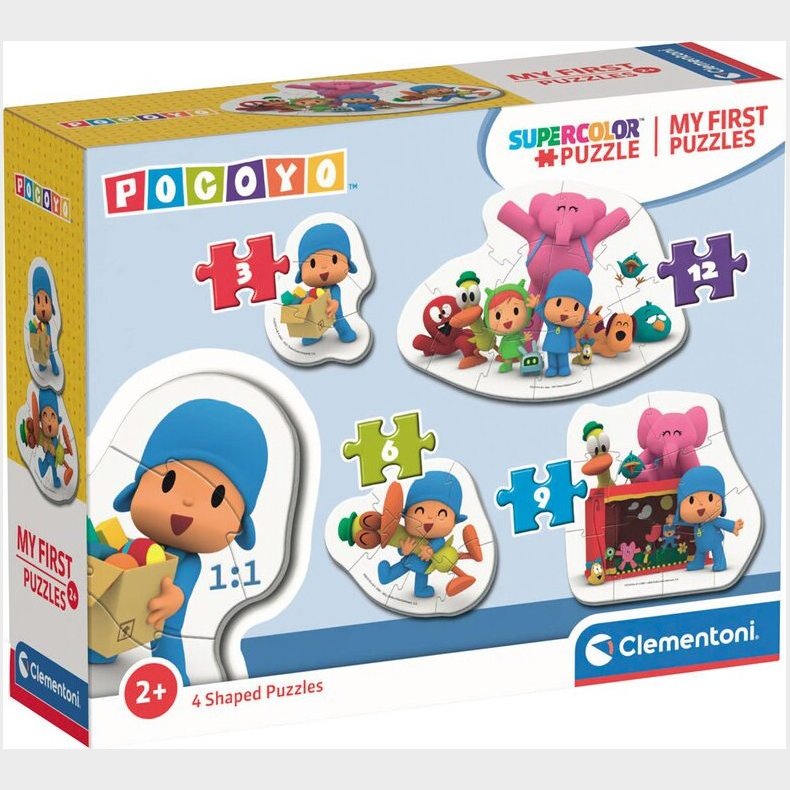 Clementoni Puslespil - Pocoyo - Mit Frste Puslespil - Color - 4 Stk