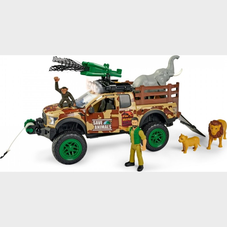 Dickie Toys - Wild Park Ranger Legest Med 4 Dyr