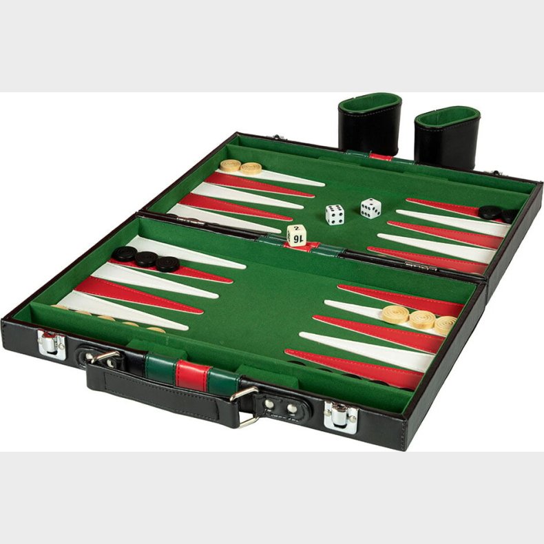 Backgammon Brtspil I Lderkuffert