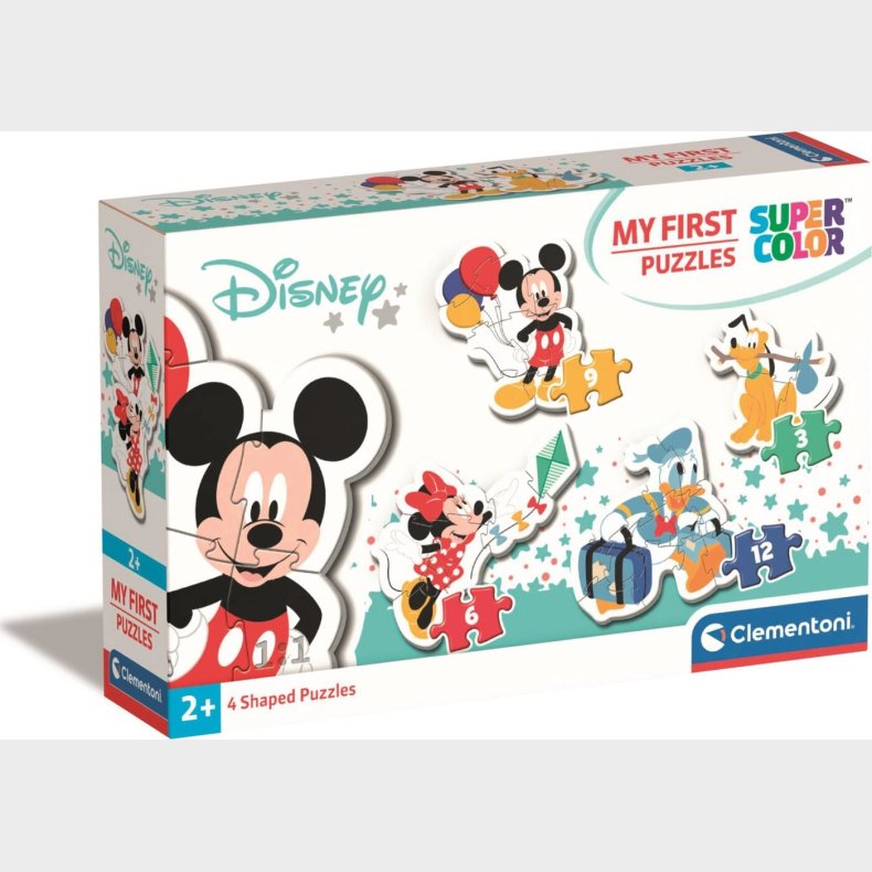 Mickey Mouse Puslespil - Mit Frste - Color - Clementoni - 4 Stk