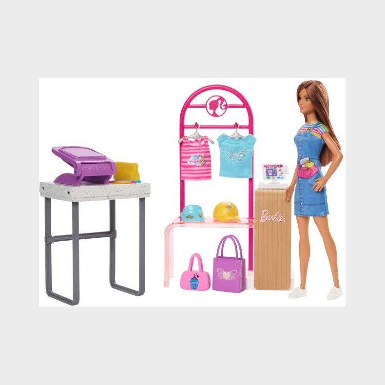 Barbie - Make And Sell Boutique- Legest Med Barbie Dukke