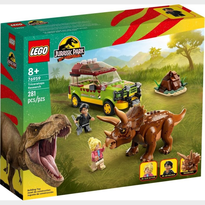 Lego Jurassic Park - Triceratops Forskning - 76959