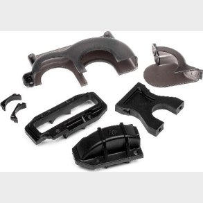 Center Bulkhead/spur Gear Cover Set - Hp100845 - Hpi Racing