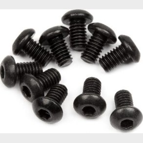 Button Head Screw M2.5x4mm (hex Socket/10pcs) - Hp100864 - Hpi Racing