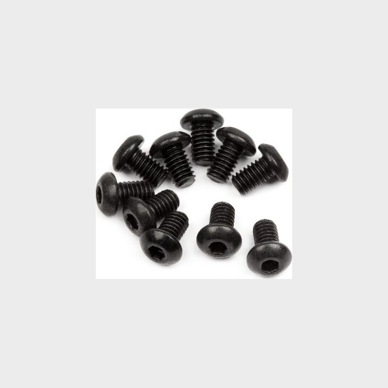 Button Head Screw M2.5x4mm (hex Socket/10pcs) - Hp100864 - Hpi Racing