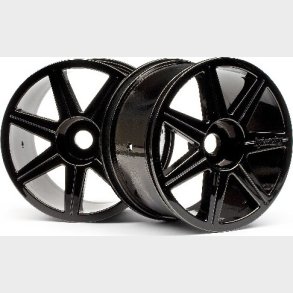 7 Spoke Black Chrome Trophy Truggy Wheel - Hp101156 - Hpi Racing