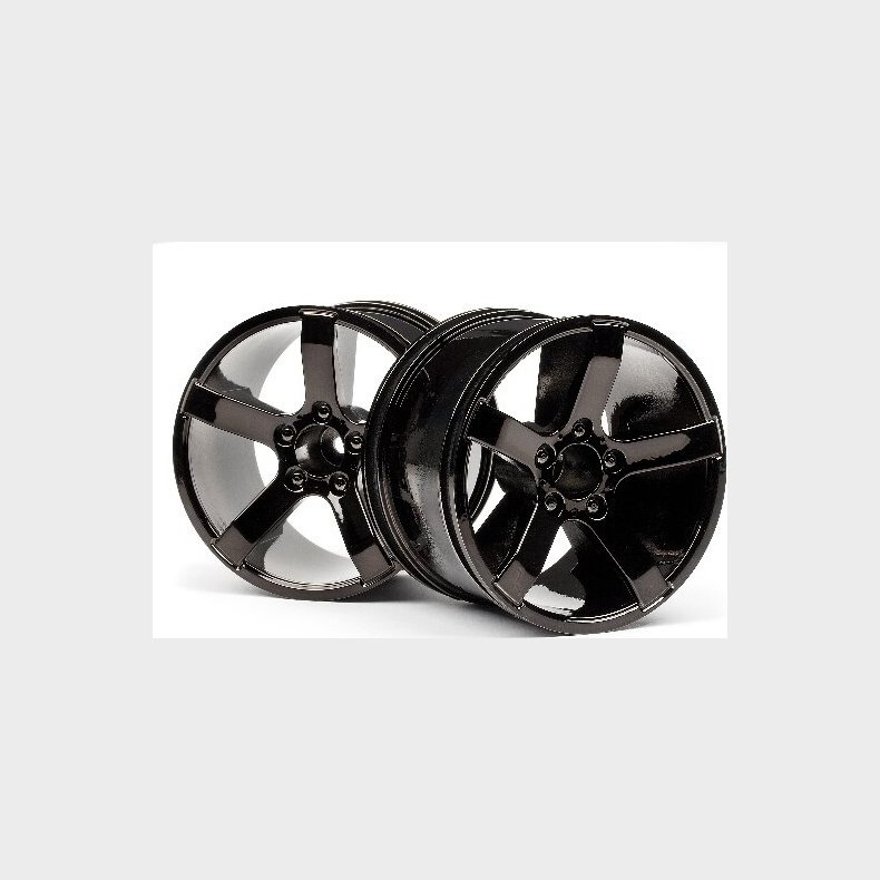 Bullet Mt Wheels Black Chrome (pr) - Hp101309 - Hpi Racing