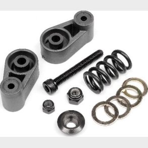 Servo Saver Set (gunmetal) - Hp102165 - Hpi Racing
