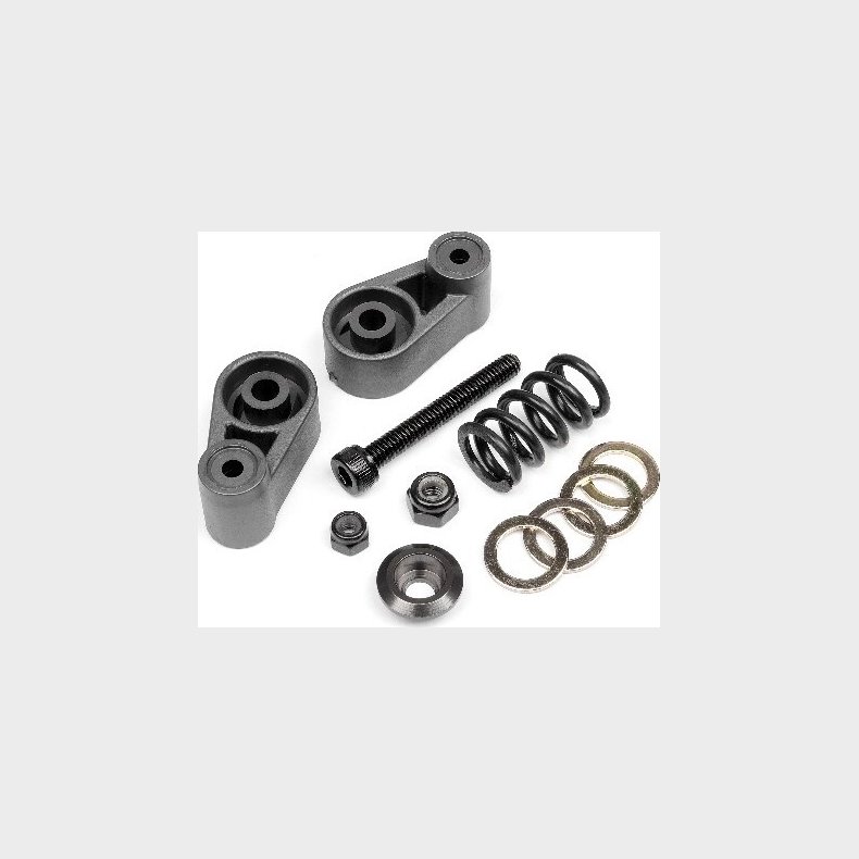 Servo Saver Set (gunmetal) - Hp102165 - Hpi Racing