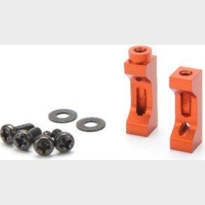 Aluminium Servo Mount Set (orange) - Hp102910 - Hpi Racing
