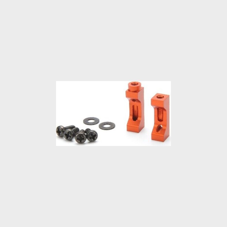 Aluminium Servo Mount Set (orange) - Hp102910 - Hpi Racing