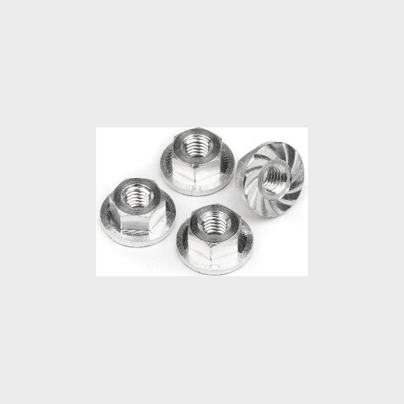 Serrated Flange Nut M4x10.8mm (4pcs) - Hp103908 - Hpi Racing