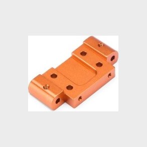 Aluminum Front Suspension Arm Mount (3 Deg/orange) - Hp104867 - Hpi Racing
