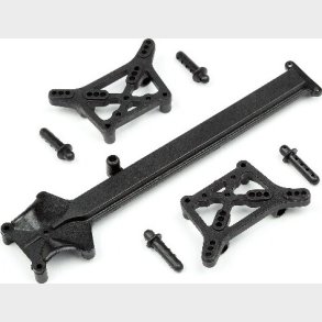 Shock Tower/body Post/top Deck Set - Hp105510 - Hpi Racing