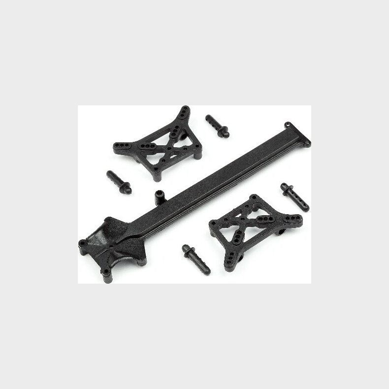 Shock Tower/body Post/top Deck Set - Hp105510 - Hpi Racing