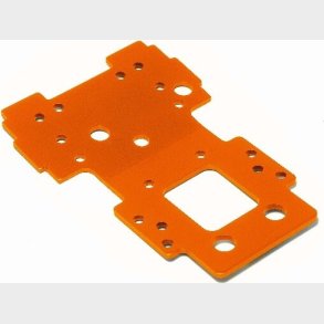 Bulkhead Lower Plate 2.5mm (orange) - Hp105892 - Hpi Racing