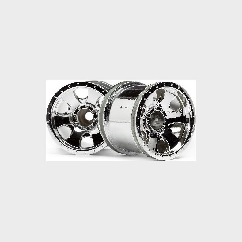 Warlock Wheel Chrome (2.2in/2pcs) - Hp106722 - Hpi Racing