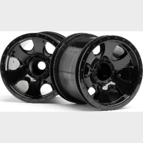 Warlock Wheel Black (2.2in/2pcs) - Hp106724 - Hpi Racing