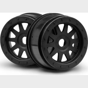 Tr-10 Glue-lock Wheel Black (120x60mm/2pcs) - Hp106896 - Hpi Racing