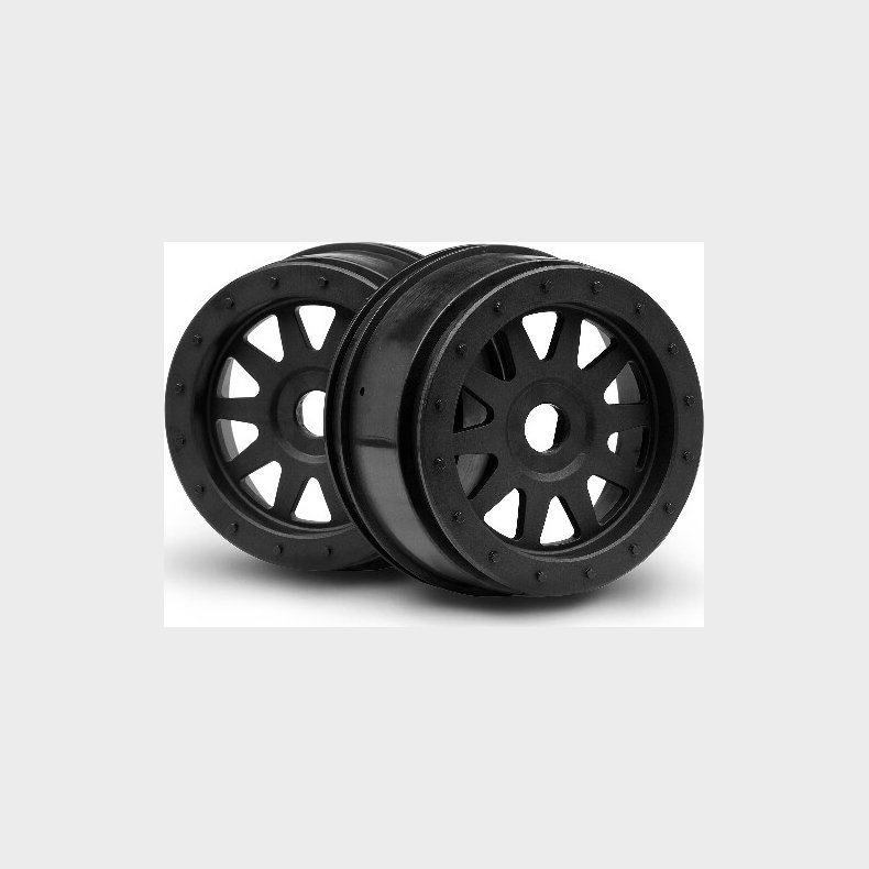 Tr-10 Glue-lock Wheel Black (120x60mm/2pcs) - Hp106896 - Hpi Racing