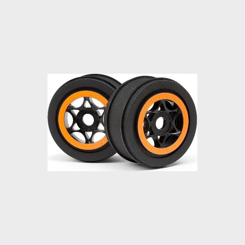 Ah-64 Wheel Black/orange (42x83mm/2pcs) - Hp107855 - Hpi Racing