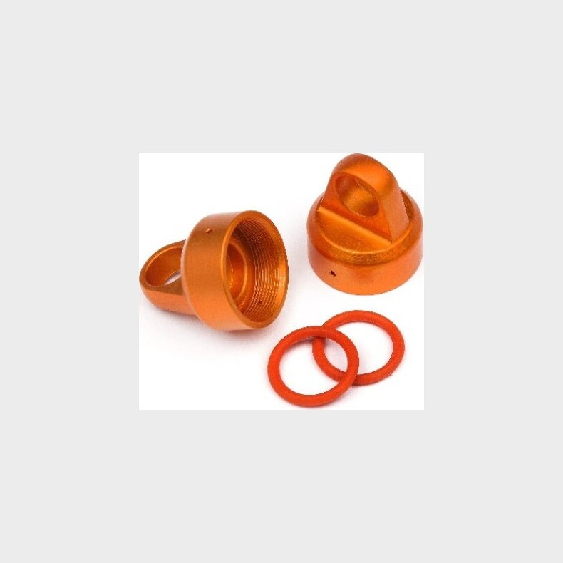 Aluminum Top Shock Cap (orange/2pcs) - Hp108070 - Hpi Racing