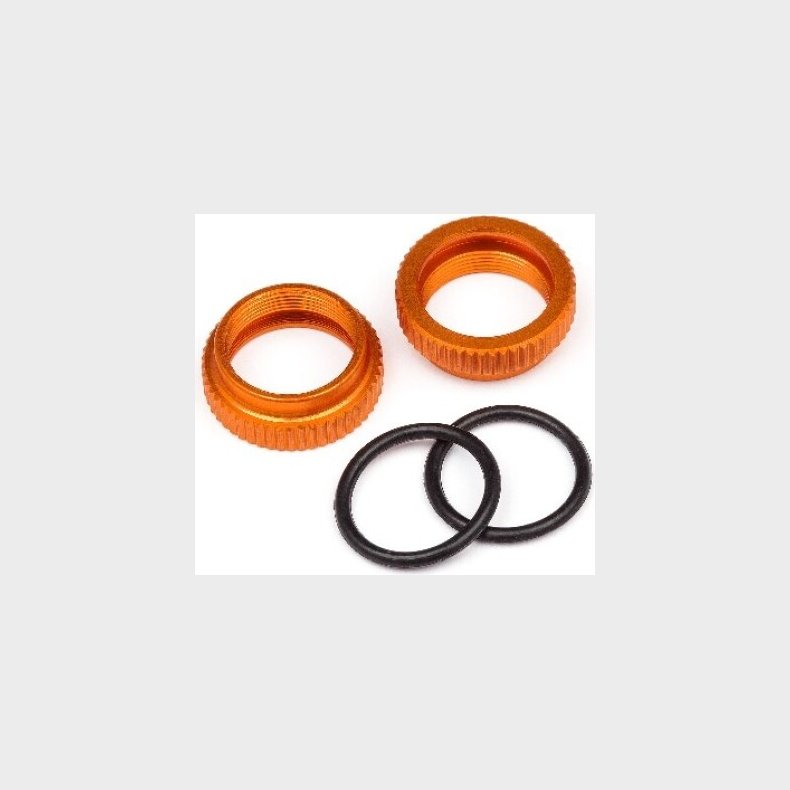 Aluminum Shock Adjuster (orange/2pcs) - Hp108072 - Hpi Racing