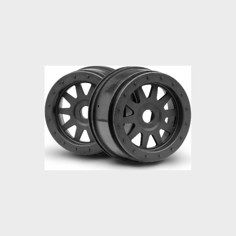 Tr-10 Glue-lock Wheel Gunmetal (120x60mm/2pcs) - Hp108323 - Hpi Racing