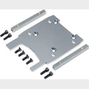 Engine Plate (gray/4mm) - Hp108956 - Hpi Racing