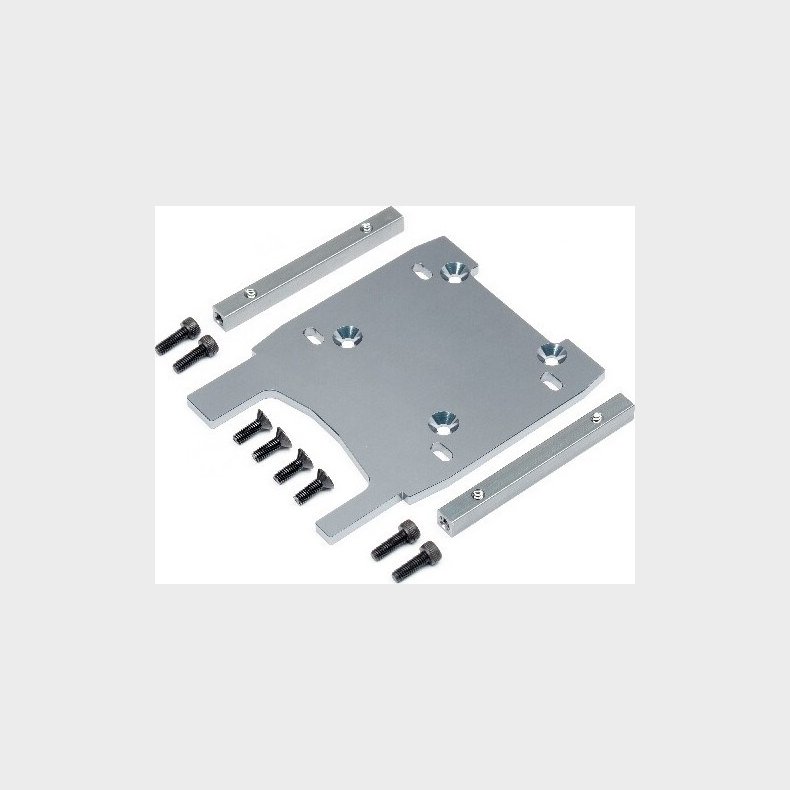 Engine Plate (gray/4mm) - Hp108956 - Hpi Racing