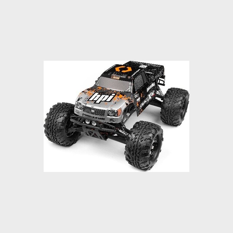 Nitro Gt-3 Truck Painted Body (silver/black) - Hp109883 - Hpi Racing