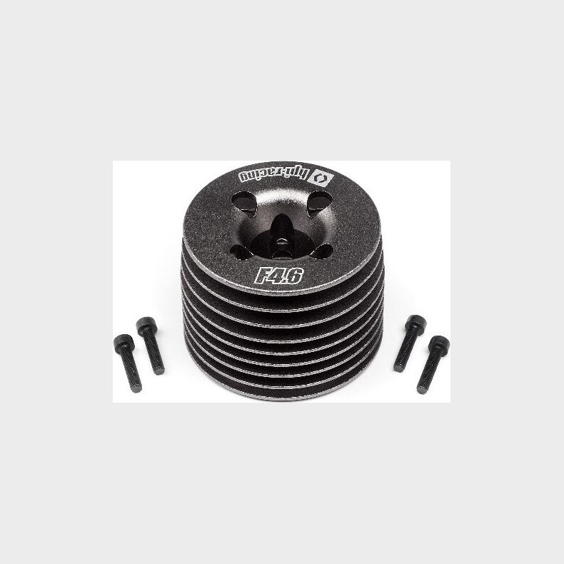 Aluminum Heatsink Head (gunmetal/f4.6 V2) - Hp111605 - Hpi Racing