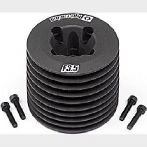 Aluminum Heatsink Head (black/f3.5 V2) - Hp111609 - Hpi Racing