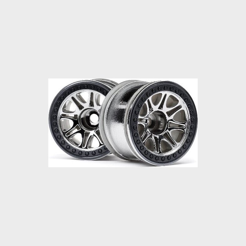 Split 8 Truck Wheel (chrome/2pcs) - Hp113336 - Hpi Racing