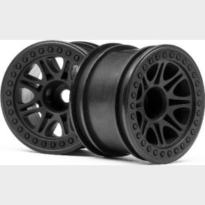 Split 8 Truck Wheel (black/2pcs) - Hp113337 - Hpi Racing