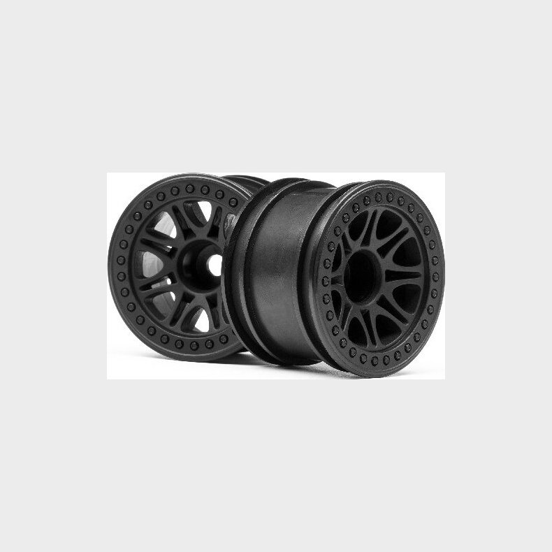 Split 8 Truck Wheel (black/2pcs) - Hp113337 - Hpi Racing