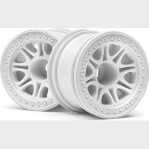 Split 8 Truck Wheel (white/2pcs) - Hp113339 - Hpi Racing