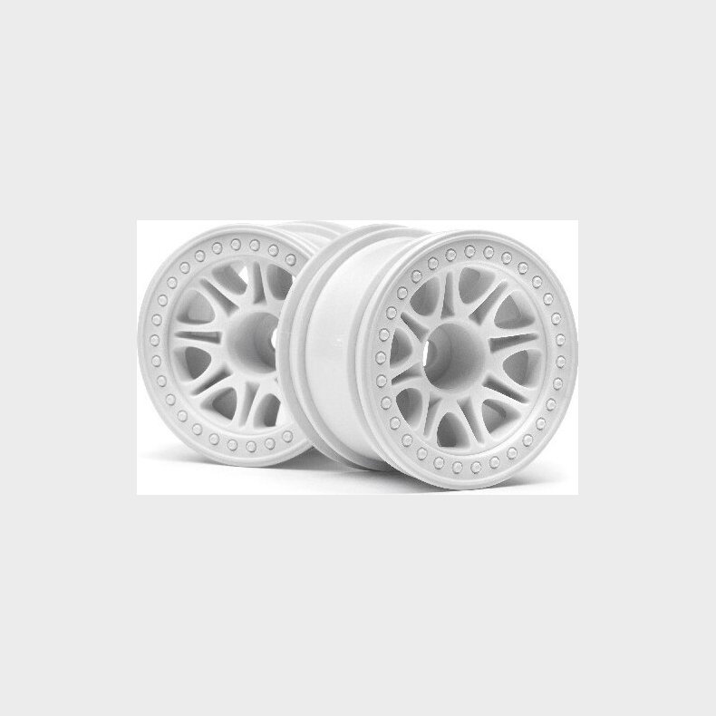 Split 8 Truck Wheel (white/2pcs) - Hp113339 - Hpi Racing