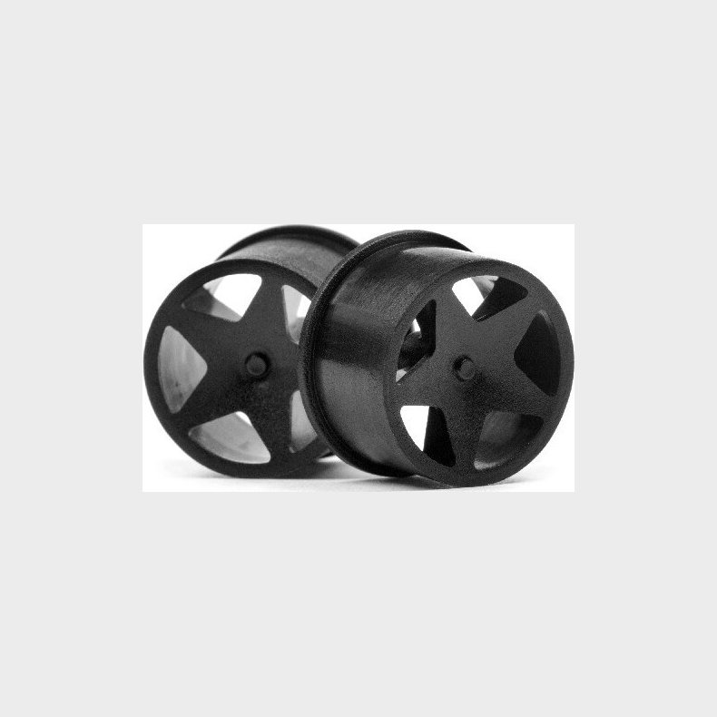 Q32 Super Star Wheel Set F/r (blk/18x10/18x14/4pcs - Hp114276 - Hpi Racing