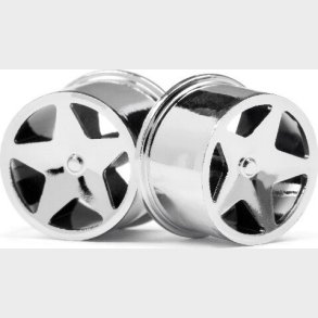 Q32 Super Star Wheel Set F/r Chrome18x10/18x14/ X4 - Hp114279 - Hpi Racing