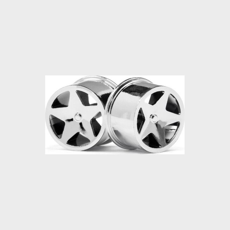 Q32 Super Star Wheel Set F/r Chrome18x10/18x14/ X4 - Hp114279 - Hpi Racing