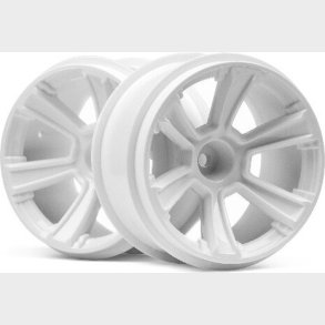 6-shot Mt Wheel (white/2pcs) - Hp115325 - Hpi Racing